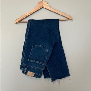 Paige Cindy Crop Dark Blue Denim Jeans